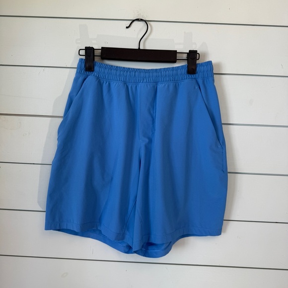 Lululemon blue pace breaker shorts 7" lintless men's size small - Picture 1 of 4